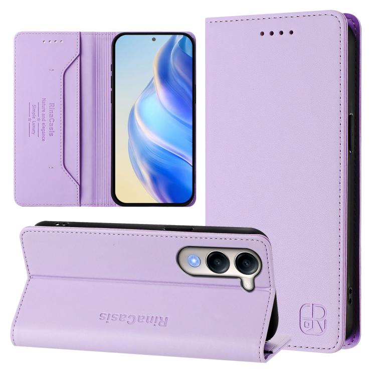 RC01 Dual-Folded Magnetic Suction RFID Leather Phone Case, For vivo S30, For vivo Y39 5G Global, For vivo V50 Lite 5G, For vivo Y29s 5G / Y04 4G Global, For vivo Y29 4G Global, For vivo V50 5G Global