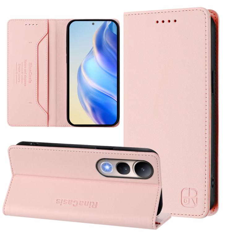 RC01 Dual-Folded Magnetic Suction RFID Leather Phone Case, For vivo S30, For vivo Y39 5G Global, For vivo V50 Lite 5G, For vivo Y29s 5G / Y04 4G Global, For vivo Y29 4G Global, For vivo V50 5G Global