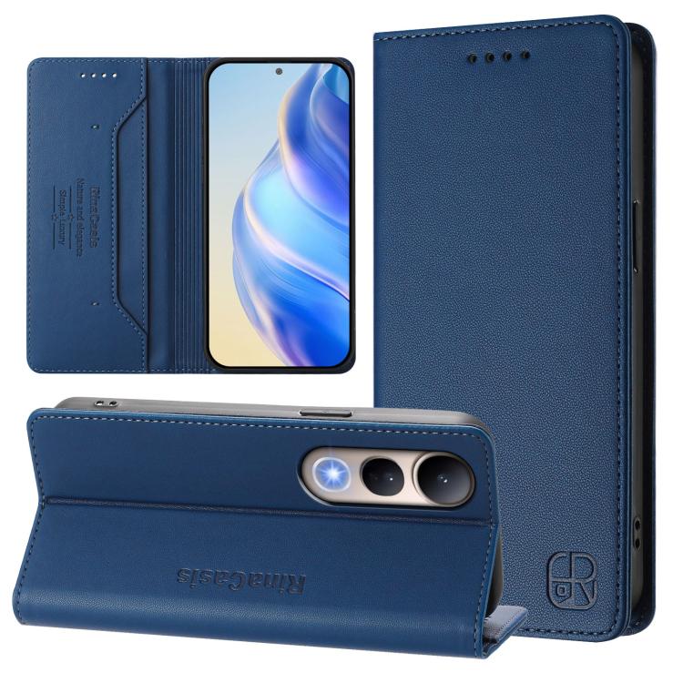 RC01 Dual-Folded Magnetic Suction RFID Leather Phone Case, For vivo S30, For vivo Y39 5G Global, For vivo V50 Lite 5G, For vivo Y29s 5G / Y04 4G Global, For vivo Y29 4G Global, For vivo V50 5G Global
