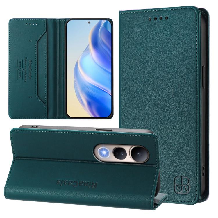 RC01 Dual-Folded Magnetic Suction RFID Leather Phone Case, For vivo S30, For vivo Y39 5G Global, For vivo V50 Lite 5G, For vivo Y29s 5G / Y04 4G Global, For vivo Y29 4G Global, For vivo V50 5G Global