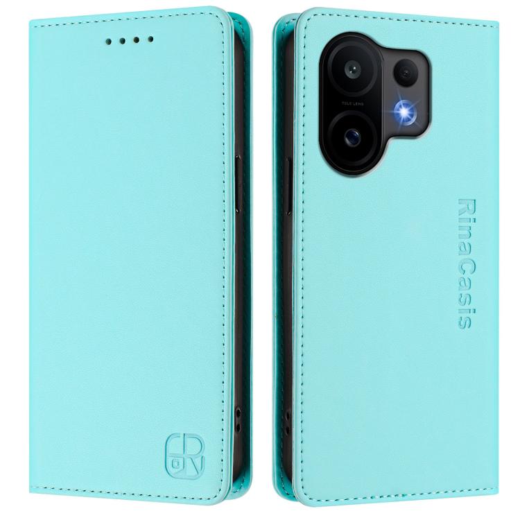 RC01 Dual-Folded Magnetic Suction RFID Leather Phone Case, For vivo S30, For vivo Y39 5G Global, For vivo V50 Lite 5G, For vivo Y29s 5G / Y04 4G Global, For vivo Y29 4G Global, For vivo V50 5G Global