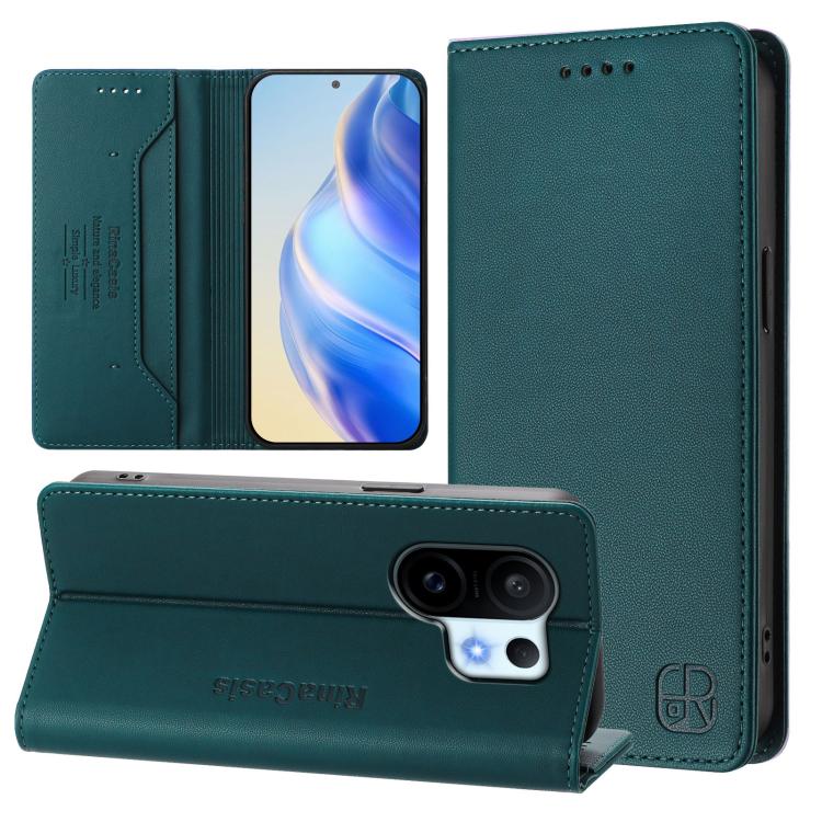 RC01 Dual-Folded Magnetic Suction RFID Leather Phone Case, For vivo X300, For vivo Y31 5G Global, For vivo Y400 5G Global, For vivo Y400 4G, For vivo V60 5G Curved Global, For vivo S30 Pro mini