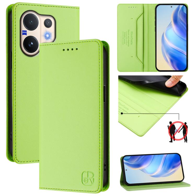 RC01 Dual-Folded Magnetic Suction RFID Leather Phone Case, For vivo X300, For vivo Y31 5G Global, For vivo Y400 5G Global, For vivo Y400 4G, For vivo V60 5G Curved Global, For vivo S30 Pro mini