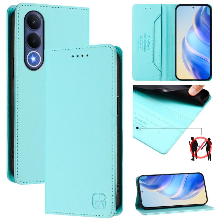 RC01 Dual-Folded Magnetic Suction RFID Leather Phone Case, For vivo S50 Pro mini / X300 FE 5G Russia, For vivo X300s, For vivo Y21 5G 2026 / Y05 4G / Y11d, For vivo V70 FE 5G, For vivo X300 Ultra, For vivo X300 Pro