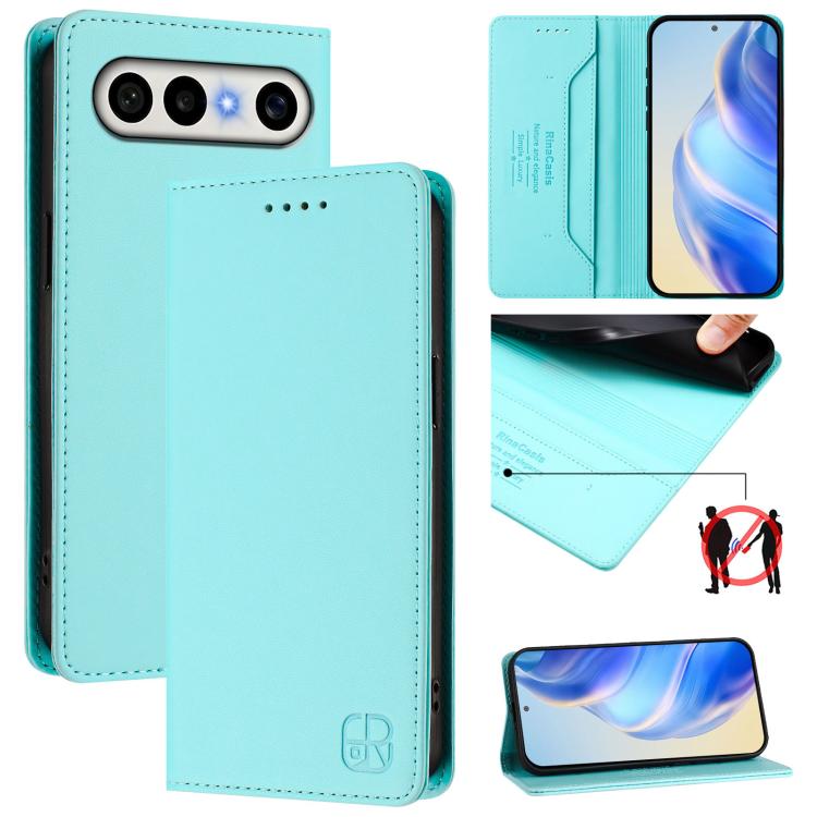RC01 Dual-Folded Magnetic Suction RFID Leather Phone Case, For vivo S50 Pro mini / X300 FE 5G Russia, For vivo X300s, For vivo Y21 5G 2026 / Y05 4G / Y11d, For vivo V70 FE 5G, For vivo X300 Ultra, For vivo X300 Pro