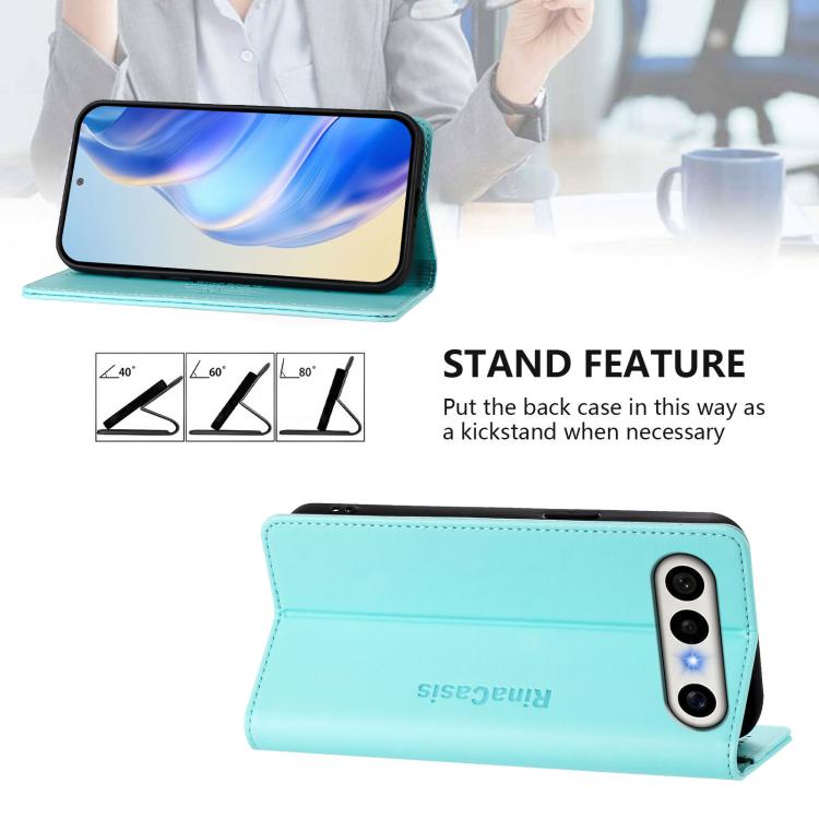 RC01 Dual-Folded Magnetic Suction RFID Leather Phone Case, For vivo S50 Pro mini / X300 FE 5G Russia, For vivo X300s, For vivo Y21 5G 2026 / Y05 4G / Y11d, For vivo V70 FE 5G, For vivo X300 Ultra, For vivo X300 Pro