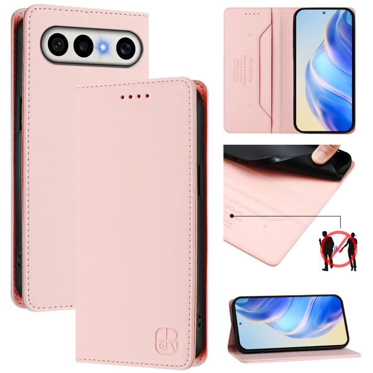 RC01 Dual-Folded Magnetic Suction RFID Leather Phone Case, For vivo S50 Pro mini / X300 FE 5G Russia, For vivo X300s, For vivo Y21 5G 2026 / Y05 4G / Y11d, For vivo V70 FE 5G, For vivo X300 Ultra, For vivo X300 Pro