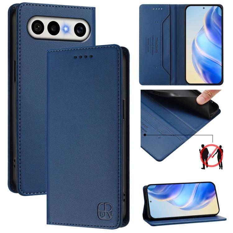RC01 Dual-Folded Magnetic Suction RFID Leather Phone Case, For vivo S50 Pro mini / X300 FE 5G Russia, For vivo X300s, For vivo Y21 5G 2026 / Y05 4G / Y11d, For vivo V70 FE 5G, For vivo X300 Ultra, For vivo X300 Pro