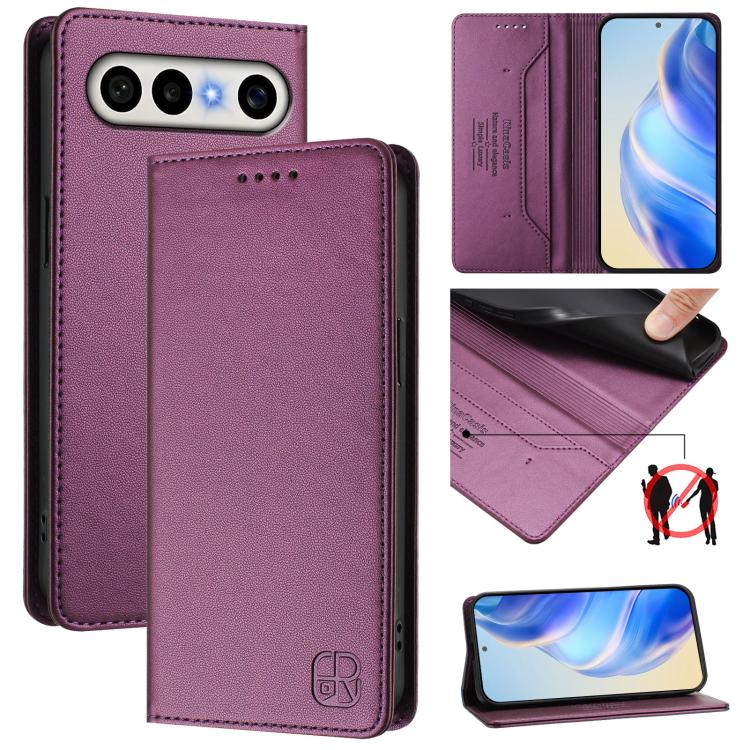 RC01 Dual-Folded Magnetic Suction RFID Leather Phone Case, For vivo S50 Pro mini / X300 FE 5G Russia, For vivo X300s, For vivo Y21 5G 2026 / Y05 4G / Y11d, For vivo V70 FE 5G, For vivo X300 Ultra, For vivo X300 Pro