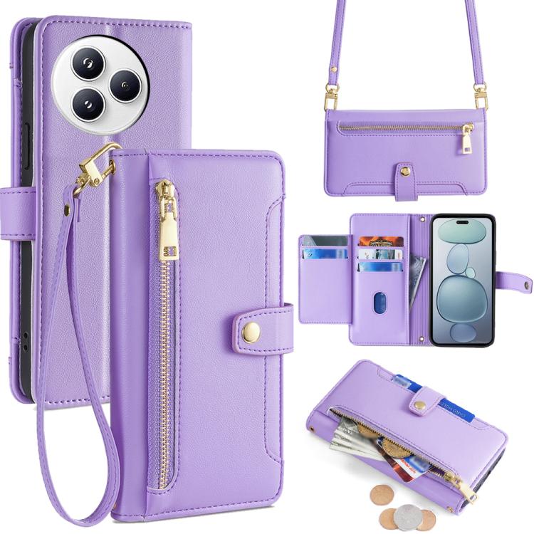Sheep Texture Cross-body Zipper Wallet Leather Phone Case, For Xiaomi 17 Ultra, For Xiaomi 17 Pro Max, For Xiaomi 17 Pro, For Xiaomi 17, For Xiaomi Civi 5 Pro 5G, For Xiaomi 15 Ultra, For Xiaomi 14T Pro 5G, For Xiaomi 14T 5G