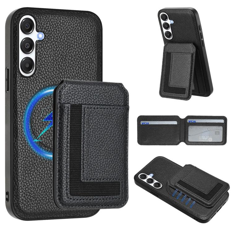 CX01 Detachable Magsafe Magnetic Card Bag Phone Case, For Samsung Galaxy A56 5G, For Samsung Galaxy A26 5G, For Samsung Galaxy A36 5G, For Samsung Galaxy A16 5G, For Samsung Galaxy A06 4G, For Samsung Galaxy A15 4G / 5G, For Samsung Galaxy A55 5G      ...