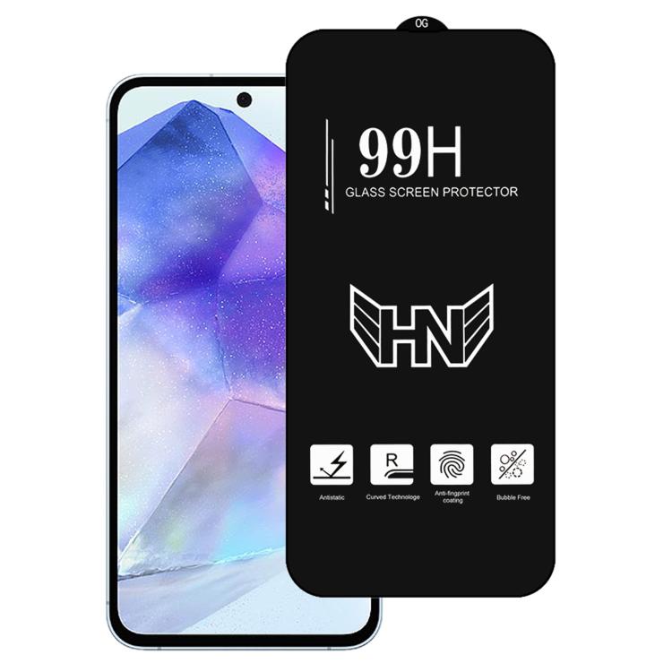 High Aluminum Large Arc Full Screen Tempered Glass Film, For Samsung Galaxy A16, For Samsung Galaxy A16 5G, For Samsung Galaxy A06, For Samsung Galaxy A25, For Samsung Galaxy A15 5G, For Samsung Galaxy A55, For Samsung Galaxy A35, For Samsung Galaxy A1...