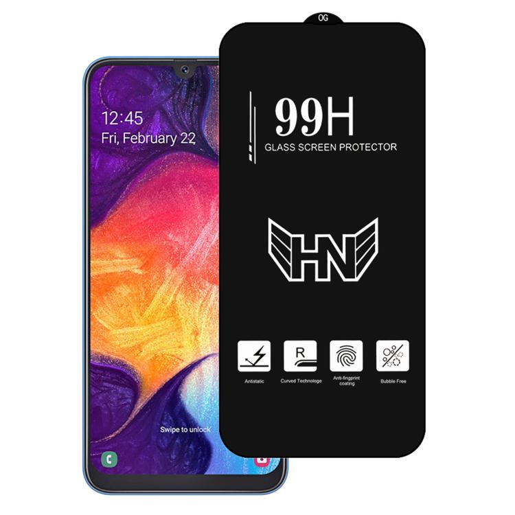 High Aluminum Large Arc Full Screen Tempered Glass Film, For Samsung Galaxy A20, For Samsung Galaxy A50, For Samsung Galaxy A30