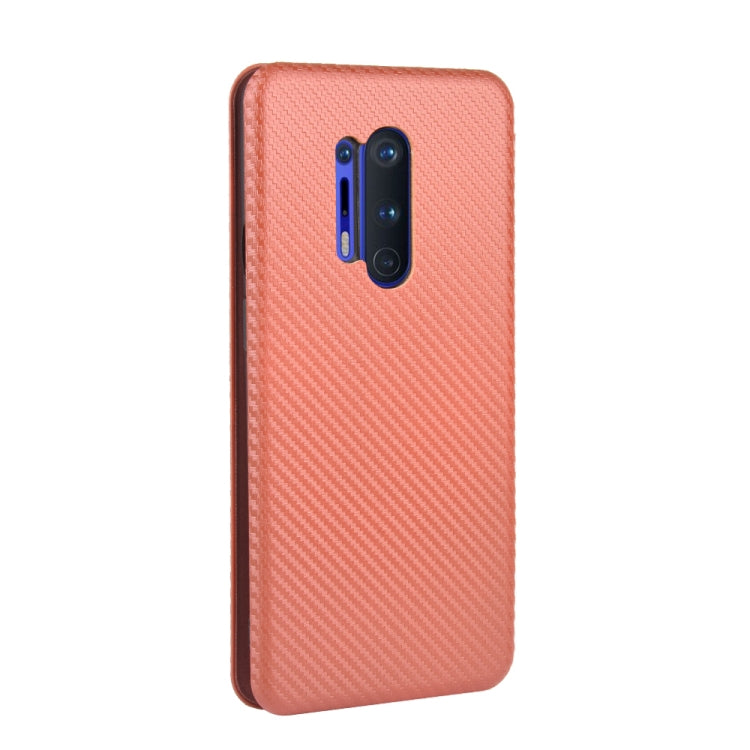 Carbon Fiber Texture Magnetic Horizontal Flip TPU + PC + PU Leather Case with Card Slot, For OnePlus 8 Pro, For OnePlus Nord