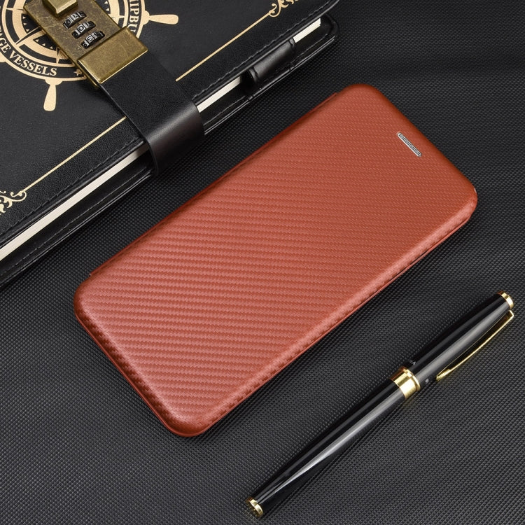 Carbon Fiber Texture Magnetic Horizontal Flip TPU + PC + PU Leather Case with Card Slot, For OnePlus 8 Pro, For OnePlus Nord