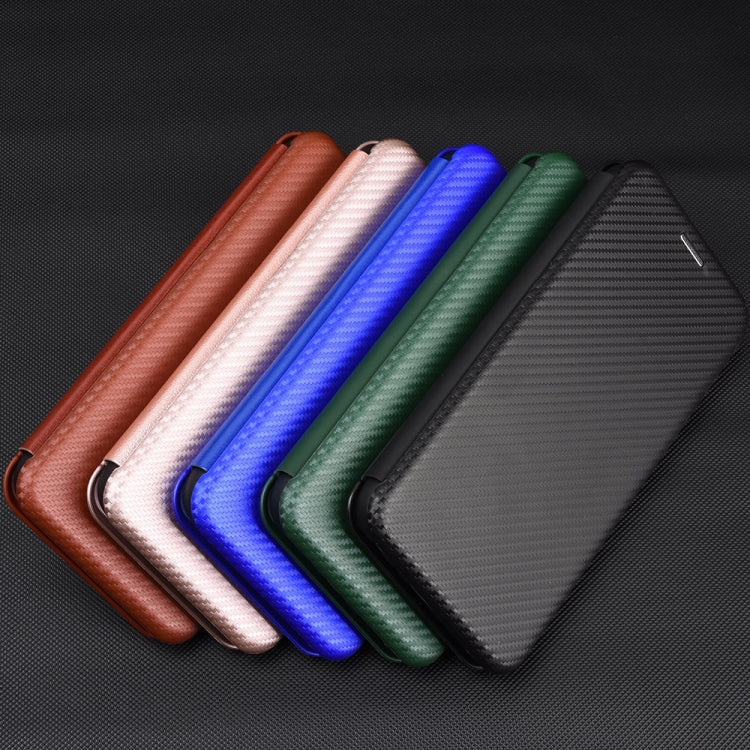 Carbon Fiber Texture Magnetic Horizontal Flip TPU + PC + PU Leather Case with Card Slot, For OnePlus 8 Pro, For OnePlus Nord