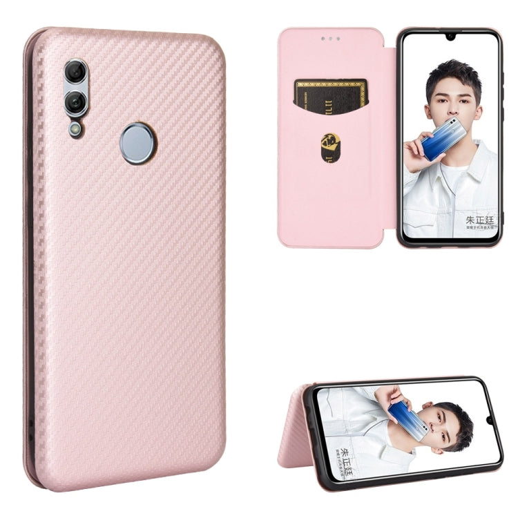 Carbon Fiber Texture Magnetic Horizontal Flip TPU + PC + PU Leather Case with Card Slot, For Huawei Honor 10 Lite / P smart (2019), For Huawei Y6 (2019) / Honor Y6s