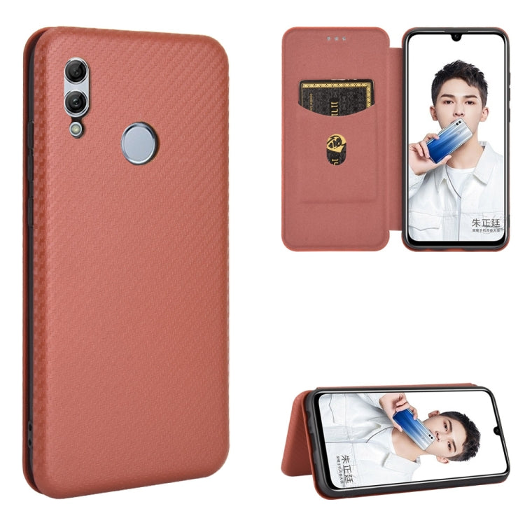 Carbon Fiber Texture Magnetic Horizontal Flip TPU + PC + PU Leather Case with Card Slot, For Huawei Honor 10 Lite / P smart (2019), For Huawei Y6 (2019) / Honor Y6s