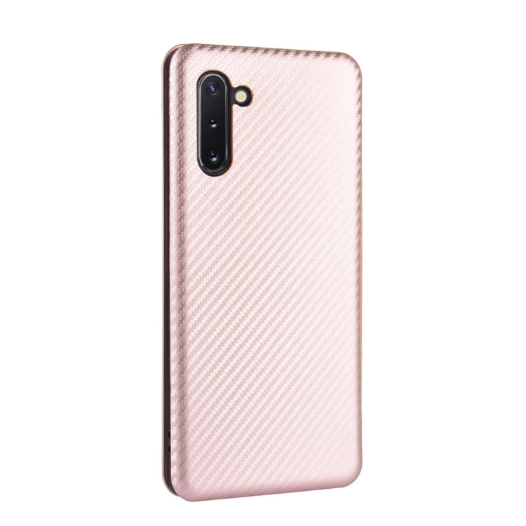Carbon Fiber Texture Magnetic Horizontal Flip TPU + PC + PU Leather Case with Card Slot, For Samsung Galaxy Note10, For Samsung Galaxy Note10 Plus, For Samsung Galaxy Note20 Ultra, For Samsung Galaxy Note20, For Samsung Galaxy A21s