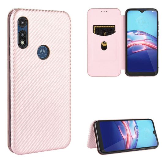 Carbon Fiber Texture Magnetic Horizontal Flip TPU + PC + PU Leather Case with Rope & Card Slot, For Motorola Moto E(2020), For Motorola Moto One Hyper, For Motorola Moto G Power, For Motorola Moto G8 Power(EU Version), For Motorola Moto One Fusion     ...