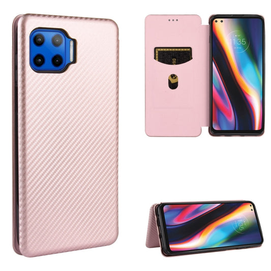Carbon Fiber Texture Magnetic Horizontal Flip TPU + PC + PU Leather Case with Rope & Card Slot, For Motorola Moto G 5G Plus, For Motorola Moto G Fast, For Motorola Moto G Stylus, For Motorola Moto G Pro, For Motorola Moto G8 Plus                       ...