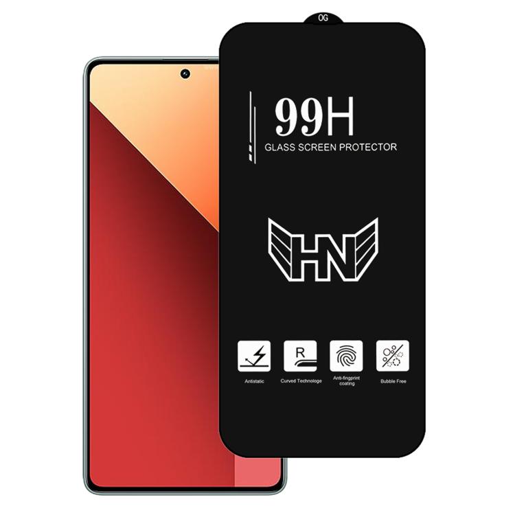 High Aluminum Large Arc Full Screen Tempered Glass Film, For Redmi Note 14 5G / 4G, For Redmi Note 13R, For Redmi Note 13 Pro 4G, For Redmi Note 13 4G, For Redmi Note 13R Pro, For Redmi Note 13, For Redmi Note 13 Pro+, For Redmi Note 13 Pro            ...