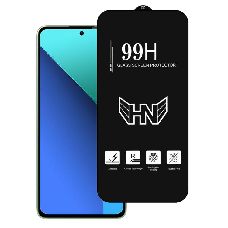 High Aluminum Large Arc Full Screen Tempered Glass Film, For Redmi Note 14 5G / 4G, For Redmi Note 13R, For Redmi Note 13 Pro 4G, For Redmi Note 13 4G, For Redmi Note 13R Pro, For Redmi Note 13, For Redmi Note 13 Pro+, For Redmi Note 13 Pro            ...