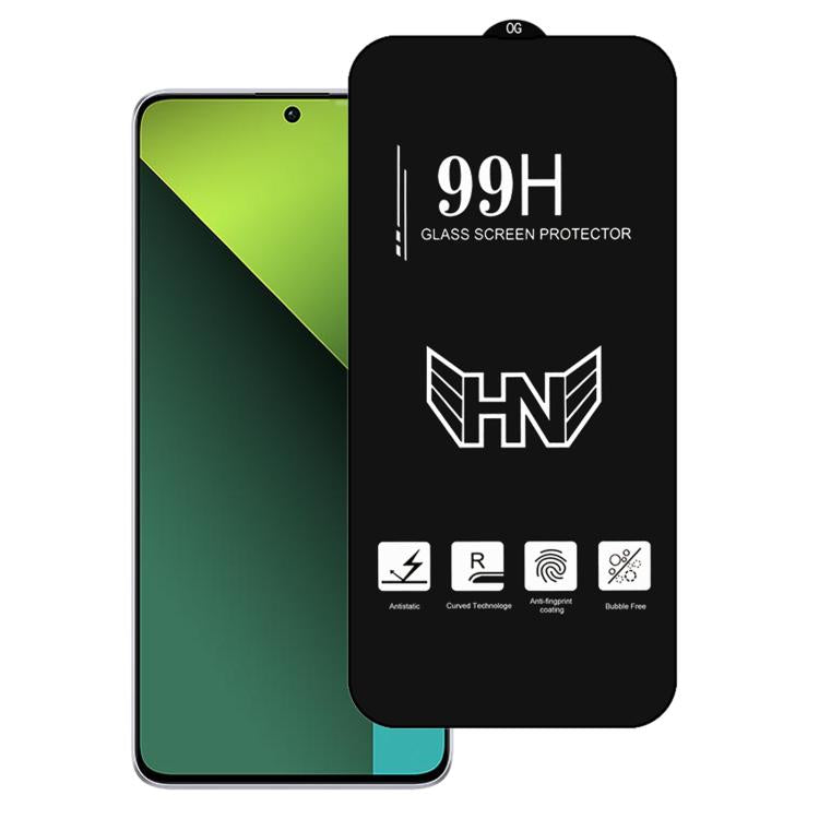 High Aluminum Large Arc Full Screen Tempered Glass Film, For Redmi Note 14 5G / 4G, For Redmi Note 13R, For Redmi Note 13 Pro 4G, For Redmi Note 13 4G, For Redmi Note 13R Pro, For Redmi Note 13, For Redmi Note 13 Pro+, For Redmi Note 13 Pro            ...