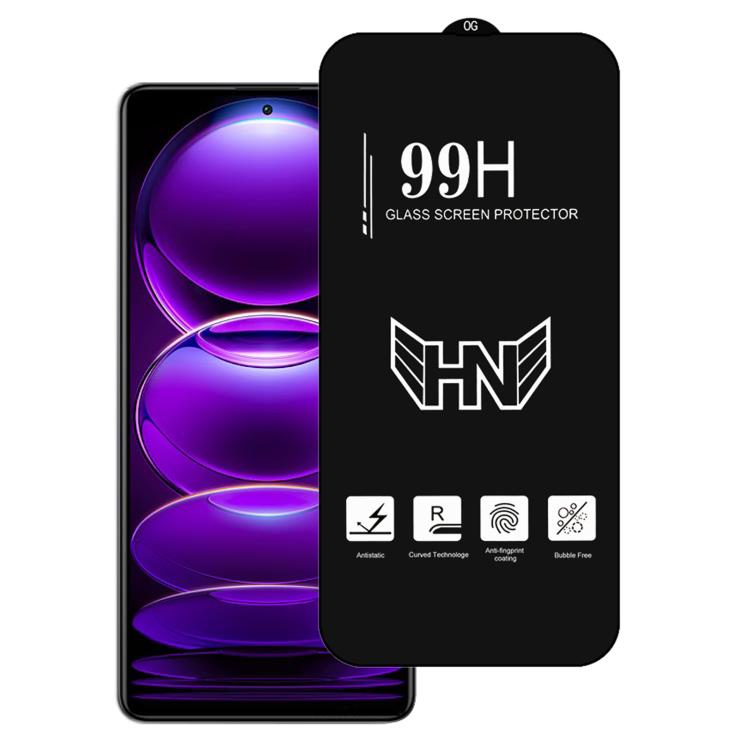 High Aluminum Large Arc Full Screen Tempered Glass Film, For Redmi Note 14 5G / 4G, For Redmi Note 13R, For Redmi Note 13 Pro 4G, For Redmi Note 13 4G, For Redmi Note 13R Pro, For Redmi Note 13, For Redmi Note 13 Pro+, For Redmi Note 13 Pro            ...