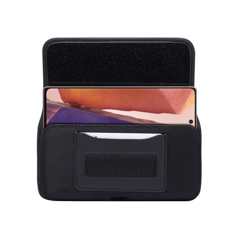 Durable Oxford Cloth Horizontal Plate Hanging Waist Phone Waist Pack Leather Case with Card Slot, Suitable for 5.5-6.7 inch Smartphones, for 5.5-6.7 inch Smartphones