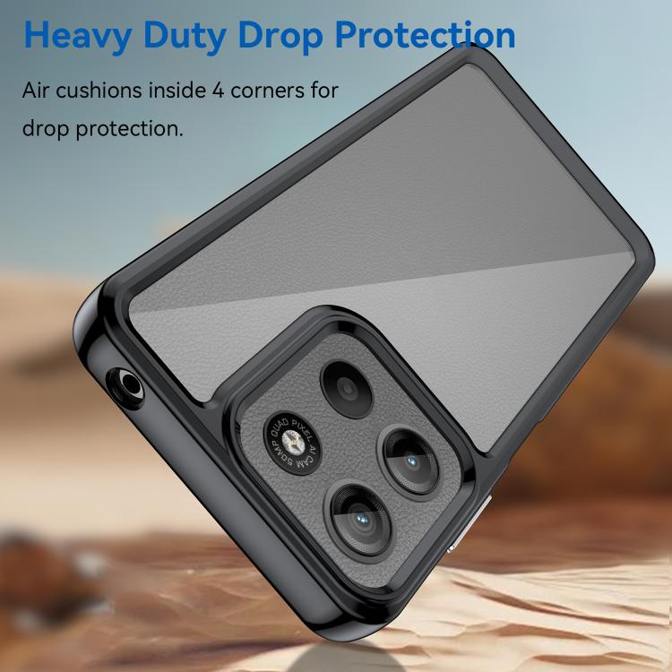 Colorful Series Acrylic Hybrid TPU Phone Case, For Motorola Moto G15