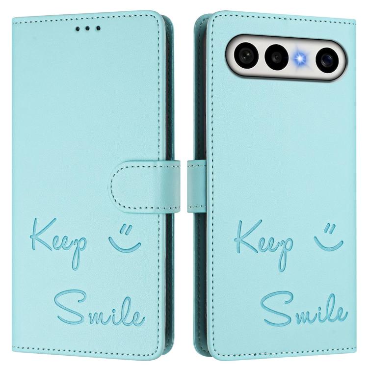 Smile Embossing RFID Leather Phone Case, For vivo X300 FE / S50 Pro mini 5G, For vivo X300s, For vivo Y21 5G 2026 / vivo Y05 4G, For vivo V70 FE 5G, For vivo X300 Ultra, For vivo X300 Pro 5G, For vivo X300 5G, For vivo Y31 5G Global