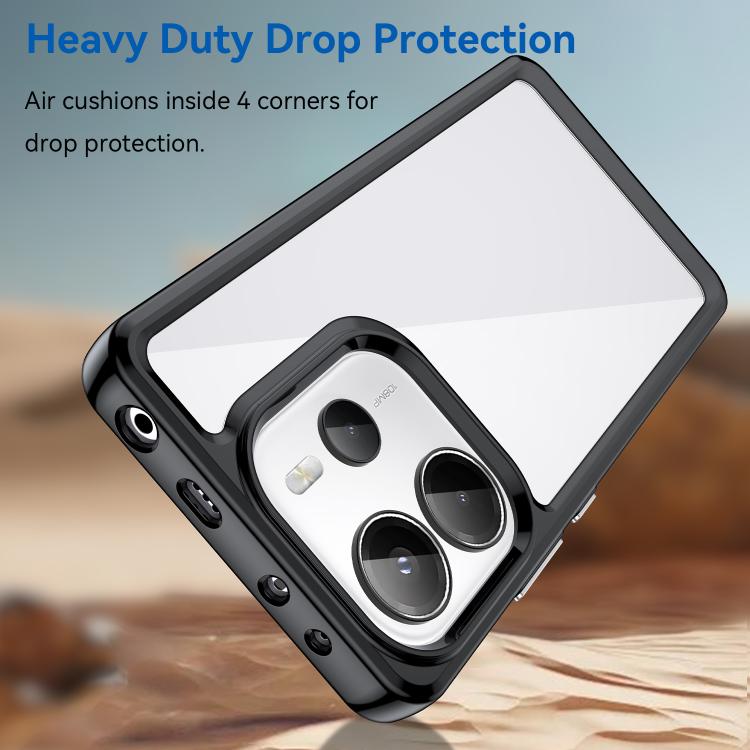 Colorful Series Acrylic Hybrid TPU Phone Case, For Redmi Note 14 4G 163.25mm