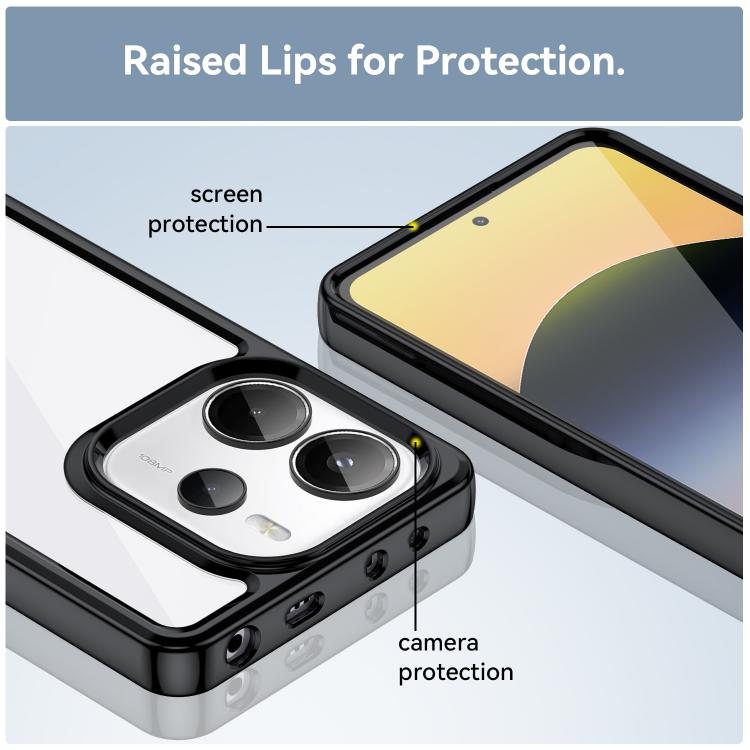 Colorful Series Acrylic Hybrid TPU Phone Case, For Redmi Note 14 4G 163.25mm