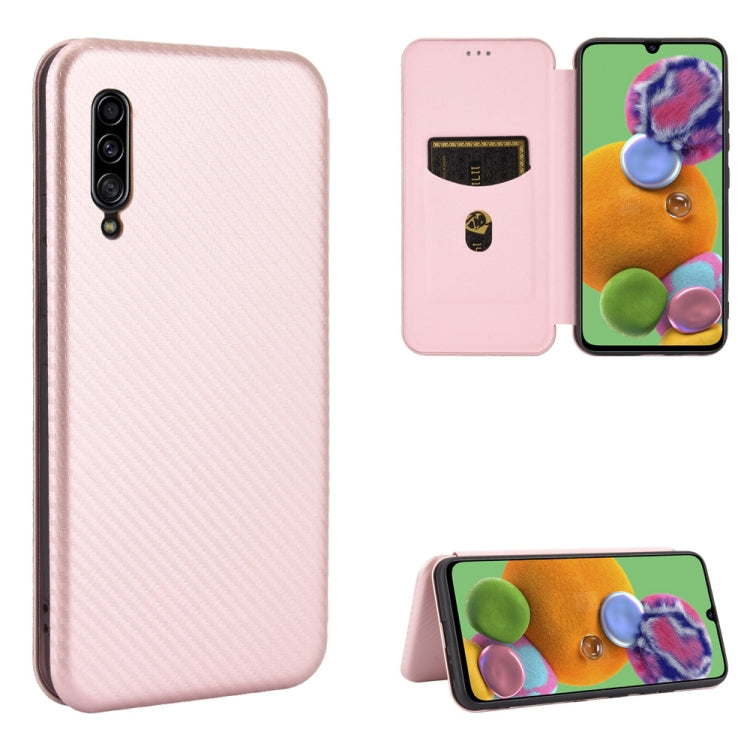 Carbon Fiber Texture Magnetic Horizontal Flip TPU + PC + PU Leather Case with Rope & Card Slot, For Samsung Galaxy A71 5G, For Samsung Galaxy A71, For Samsung Galaxy A90 5G, For Samsung Galaxy A91 / M80s / S10 Lite, For Samsung Galaxy M11              ...