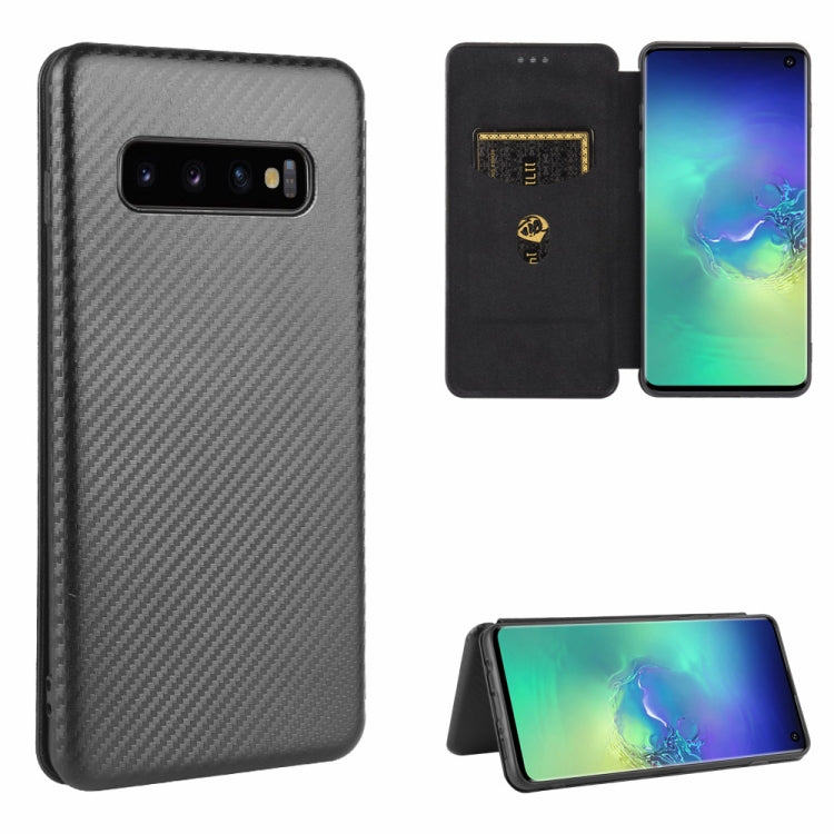 Carbon Fiber Texture Magnetic Horizontal Flip TPU + PC + PU Leather Case with Rope & Card Slot, For Samsung Galaxy S10 Plus, For Samsung Galaxy S10, For Samsung Galaxy S20, For Samsung Galaxy S20 Plus, For Samsung Galaxy XCover Pro                     ...