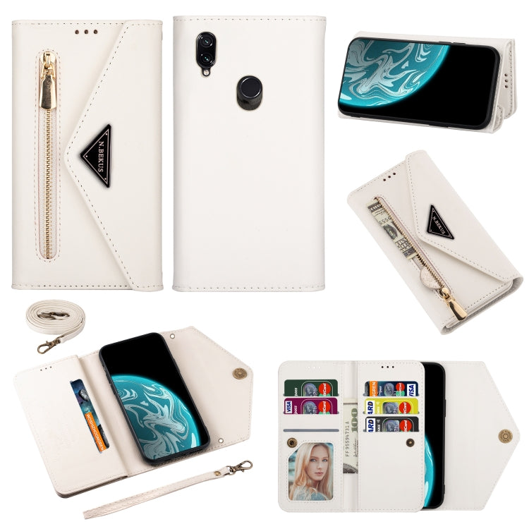 Skin Feel Zipper Horizontal Flip Leather Case with Holder & Card Slots & Photo Frame & Lanyard & Long Rope, For Xiaomi Redmi 8A, For Xiaomi Redmi K30, For Xiaomi Redmi K30 Pro, For Xiaomi Redmi Note 7, For Xiaomi Redmi Note 8 Pro, For Xiaomi Redmi Note...