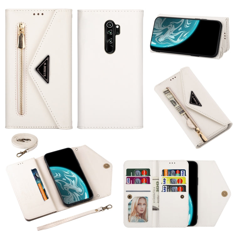 Skin Feel Zipper Horizontal Flip Leather Case with Holder & Card Slots & Photo Frame & Lanyard & Long Rope, For Xiaomi Redmi 8A, For Xiaomi Redmi K30, For Xiaomi Redmi K30 Pro, For Xiaomi Redmi Note 7, For Xiaomi Redmi Note 8 Pro, For Xiaomi Redmi Note...