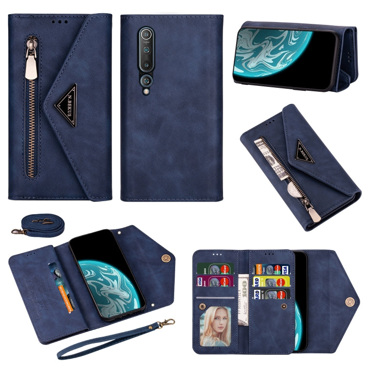 Skin Feel Zipper Horizontal Flip Leather Case with Holder & Card Slots & Photo Frame & Lanyard & Long Rope, For Xiaomi Redmi 8A, For Xiaomi Redmi K30, For Xiaomi Redmi K30 Pro, For Xiaomi Redmi Note 7, For Xiaomi Redmi Note 8 Pro, For Xiaomi Redmi Note...