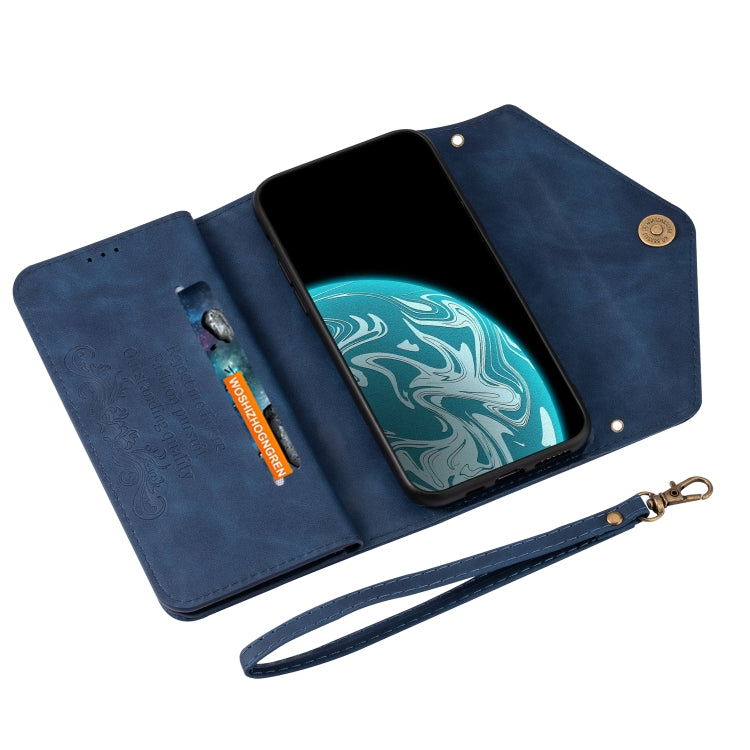 Skin Feel Zipper Horizontal Flip Leather Case with Holder & Card Slots & Photo Frame & Lanyard & Long Rope, For Xiaomi Mi CC9, For Xiaomi Mi CC9 Pro