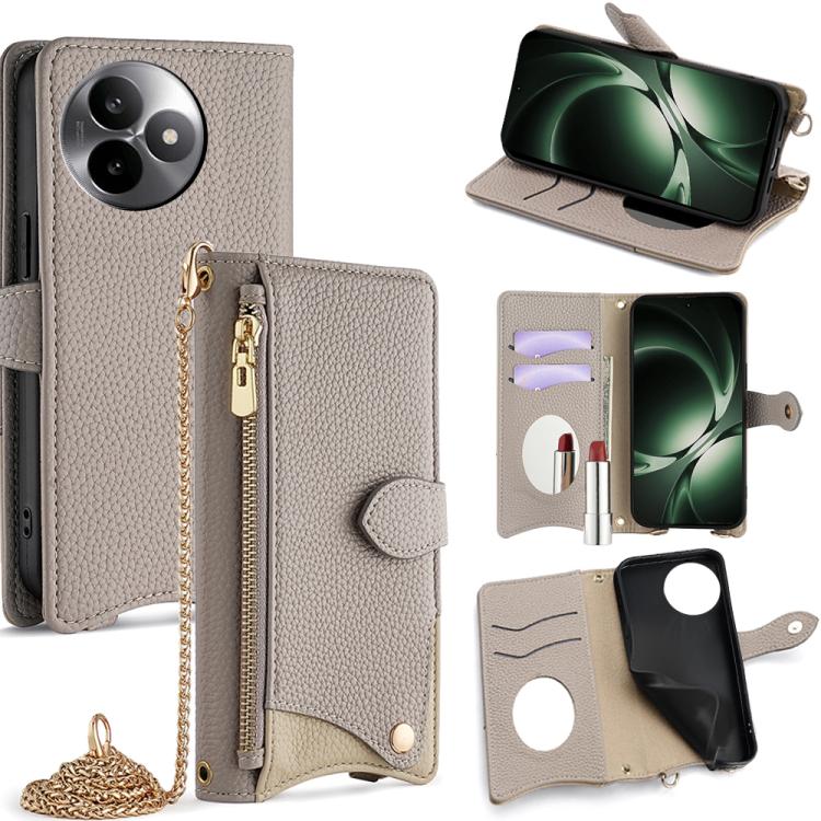 Crossbody Chain Fishtail Litchi Leather Phone Case, For Redmi K90, For Redmi K90 Pro Max, For Redmi 15C 5G / 4G EU 173mm / Poco C85 5G, For Redmi 15C 5G / 4G Global 171mm / Poco C85 4G, For Redmi K80 Ultra, For Redmi A5 4G 171.7mm, For Redmi Note 14S 4...