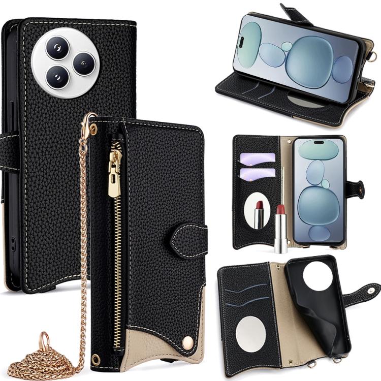 Crossbody Chain Fishtail Litchi Leather Phone Case, For Xiaomi 17 Pro Max, For Xiaomi 17 Pro, For Xiaomi 17, For Xiaomi Civi 5 Pro, For Xiaomi 15 Ultra, For Xiaomi 14