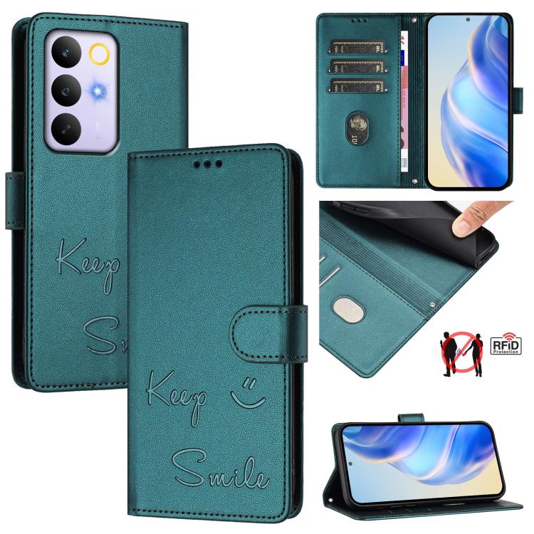 Smile Embossing RFID Leather Phone Case, For Realme 16 Pro 5G Global, For Realme C71 4G India / Note 70 4G, For Realme C85 5G / 15x 5G India, For Realme P4 Pro 5G, For Realme P4 5G, For Realme 15T 5G Global, For Realme 15 / 15 Pro 5G Global            ...
