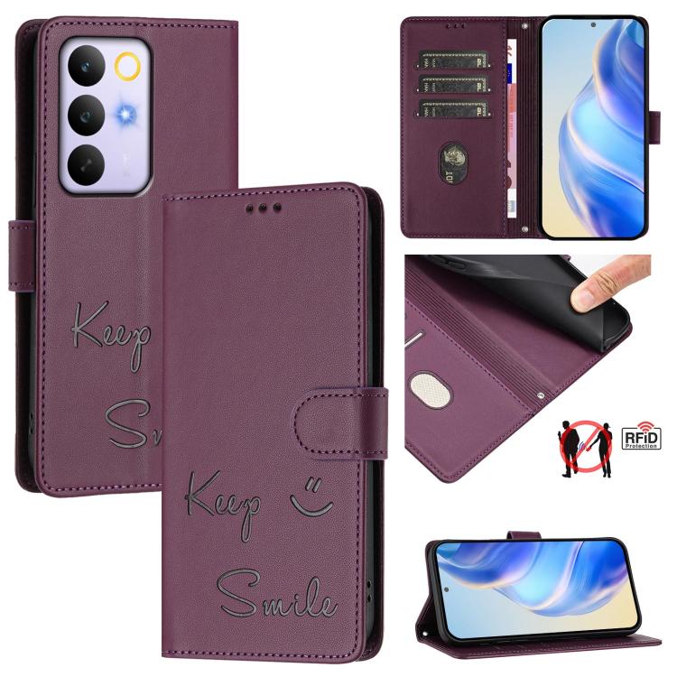 Smile Embossing RFID Leather Phone Case, For Realme 16 Pro 5G Global, For Realme C71 4G India / Note 70 4G, For Realme C85 5G / 15x 5G India, For Realme P4 Pro 5G, For Realme P4 5G, For Realme 15T 5G Global, For Realme 15 / 15 Pro 5G Global            ...