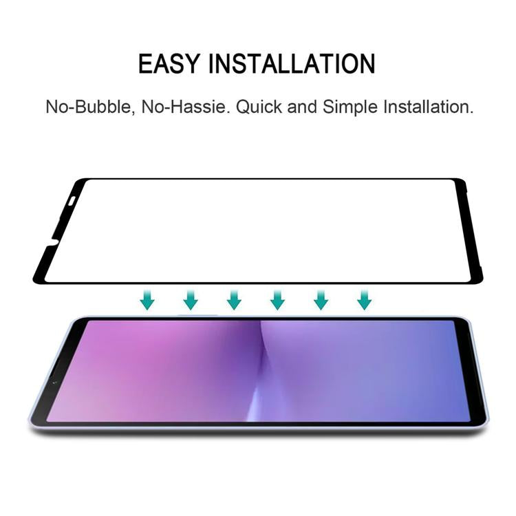 Silk Printing High Aluminum Full Screen Tempered Glass Film, For Sony Xperia 10 V / 10 VI, For Sony Xperia 5 V, For Sony Xperia 1 V, For Sony Xperia 5 IV, For Sony Xperia 1 IV, For Sony Xperia 10 IV, For Sony Xperia 5 III, For Sony Xperia 10 III       ...
