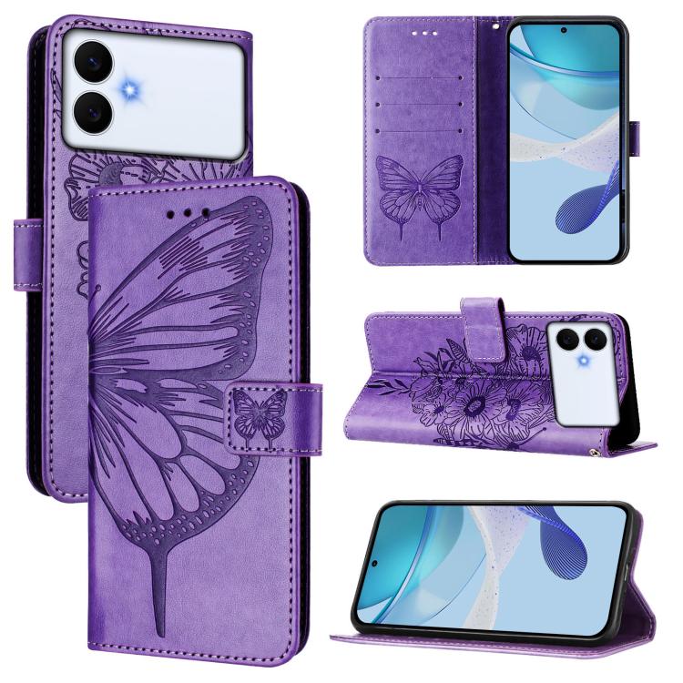 Embossed Butterfly Leather Phone Case, For Galaxy S26 FE 5G, For Samsung Galaxy S26+ 5G, For Samsung Galaxy S26 Edge 5G, For Samsung Galaxy S26 Ultra 5G, For Samsung Galaxy S26 5G, For Samsung Galaxy S25 Edge 5G