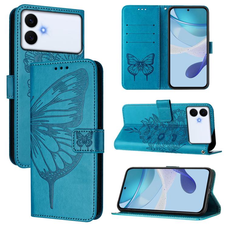Embossed Butterfly Leather Phone Case, For Galaxy S26 FE 5G, For Samsung Galaxy S26+ 5G, For Samsung Galaxy S26 Edge 5G, For Samsung Galaxy S26 Ultra 5G, For Samsung Galaxy S26 5G, For Samsung Galaxy S25 Edge 5G