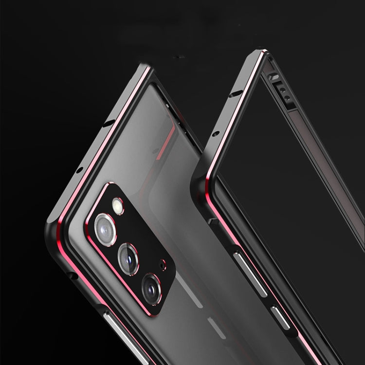 Aluminum Alloy Shockproof Protective Bumper Frame, For Samsung Galaxy Note20, For Samsung Galaxy Note20 Ultra