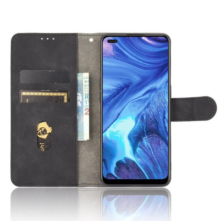 Solid Color Skin Feel Magnetic Buckle Horizontal Flip Calf Texture PU Leather Case with Holder & Card Slots & Wallet, For OPPO Reno4 4G, For OPPO Reno4 5G
