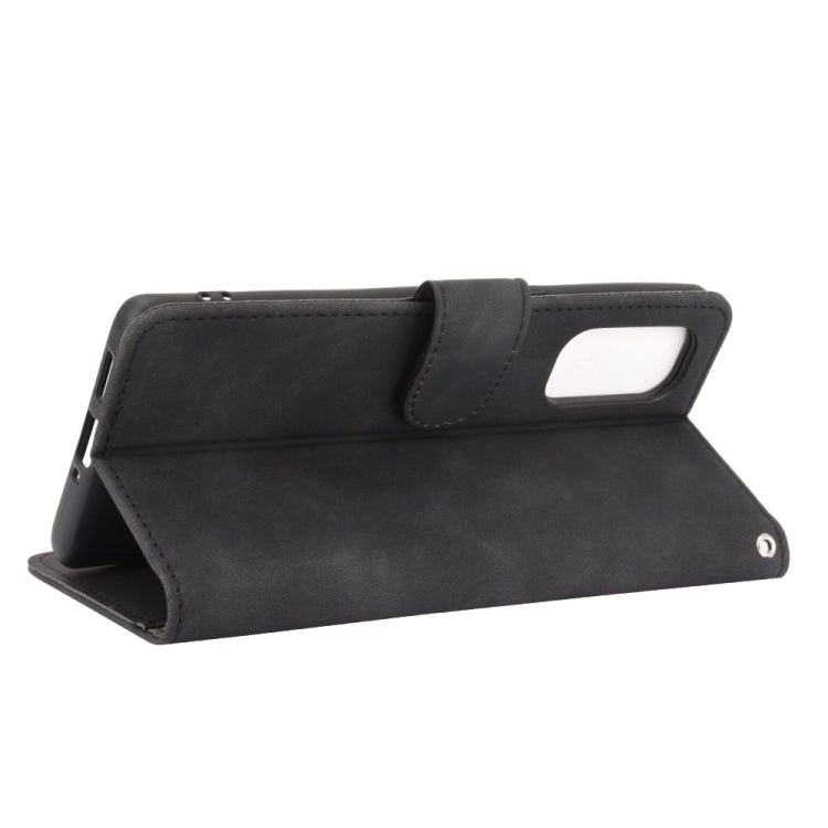 Solid Color Skin Feel Magnetic Buckle Horizontal Flip Calf Texture PU Leather Case with Holder & Card Slots & Wallet, For OPPO Reno4 4G, For OPPO Reno4 5G
